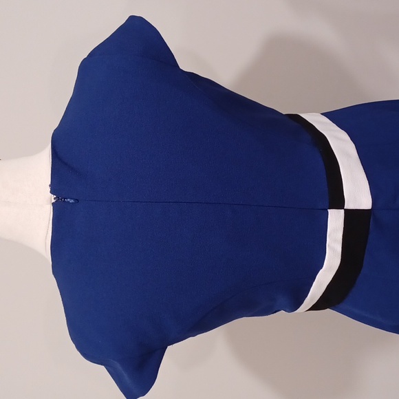 ABS Silver Label Colour Block Fitted Sheath Office Dress- Sz. 6 - Picture 9 of 10